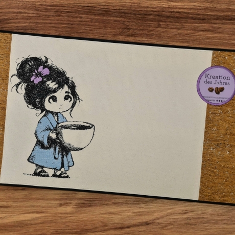 Ferberline Stickdatei Scribble Morgenkäffchen ab 13x18cm