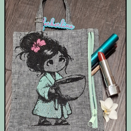 Ferberline Stickdatei Scribble Morgenkäffchen ab 13x18cm