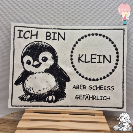 Ferberline Stickdatei Scribble Pinguin ab 9x10