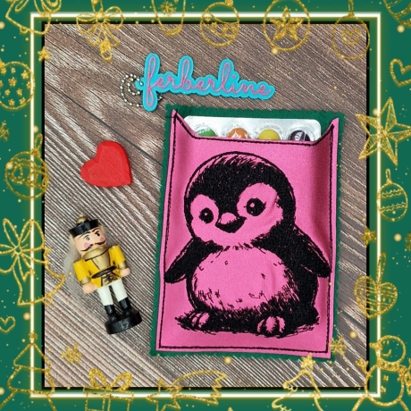 Ferberline Stickdatei Scribble Pinguin ab 9x10