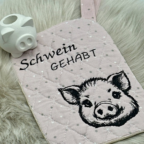 Ferberline Stickdatei Scribble Schwein Sweety ab 9x10