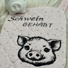 Ferberline Stickdatei Scribble Schwein Sweety ab 9x10