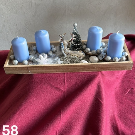 Adventsschale als Weihnachtskranz
