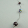 Kette Perlen Rot  (596)