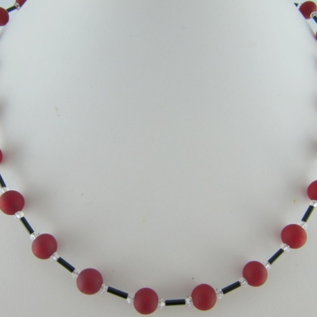 Kette Perlen Polaris Rot (597)