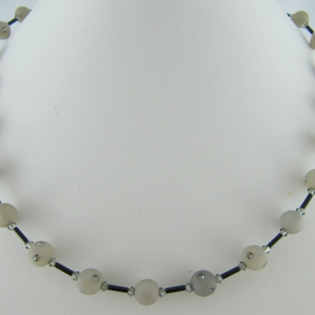Kette Perlen Polaris Grau (598)