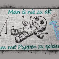 Ferberline Stickdatei Scribble Puppenspieler ab 8x10cm