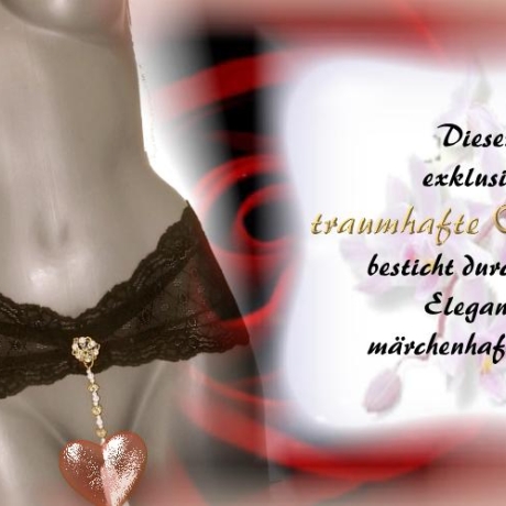 edler Perlenstring/ panty ->Luxus O-String Intimschmuck