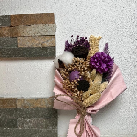 Trockenblumenstrauß Trockenblumenbouguet Gastgeschenke Pampasgra