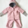 Wichteljacke aus Wollwalk Gr.62/68 rosa, Zwergenjacke handmade
