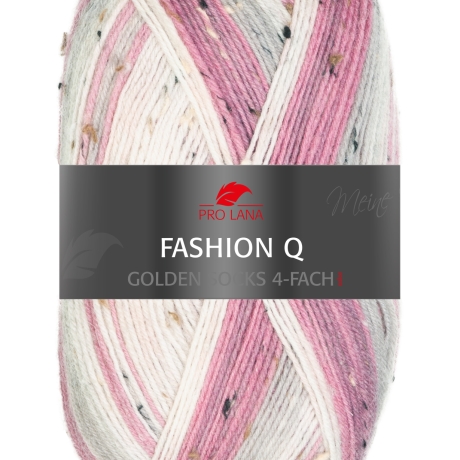 PRO LANA Fashion Q, 4-fädige Sockenwolle Tweed, Fb. 617