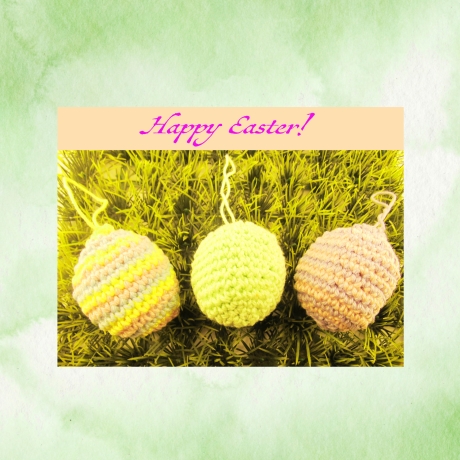 3 Süße Ostereier - Häkelanleitung PDF DE/EN separat