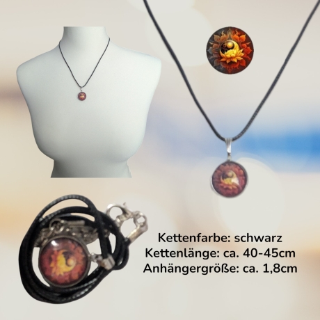 Schmuckset mit Motivstein