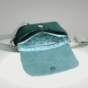 kleine Umhängetasche Damen/grüne Cord Tasche/Clutch/Handtasche