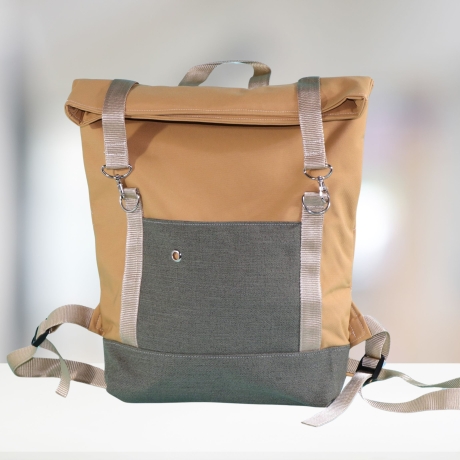 Rucksack/Rollrucksack/Roll Top/Rollrucksack/senfgelb/Cityrucksack