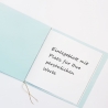 Weihnachtskarte frohe Weihnachten Blau-Metallic Gold Heilig Abend