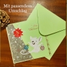 Kinder-Weihnachtskarte frohe Weihnachten Festtag-Karte mit Maus