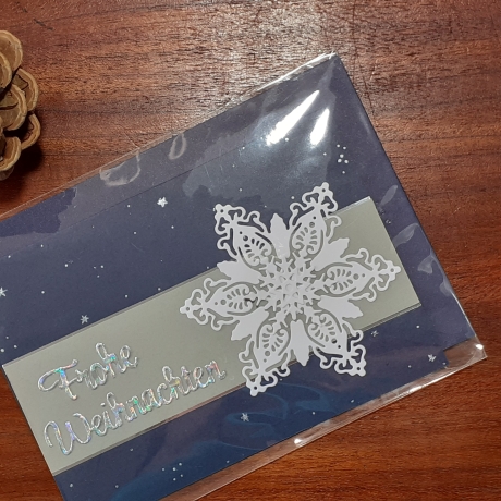 Weihnachtskarte frohe Weihnachten Heilig Abend Grußkarte Christma