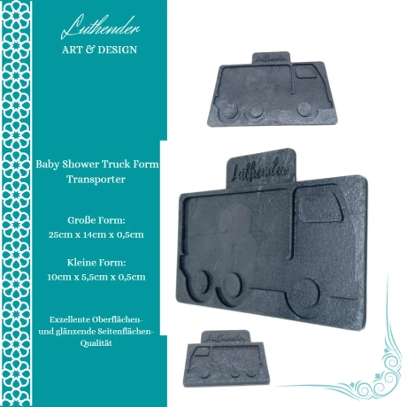 Baby Shower Silikonform Truck Formen, verschiedenen Varianten