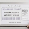 personalisiertes Geldgeschenk - Borading Pass - zur Rente
