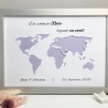 personalisiertes Geldgeschenk - Weltkarte - zur Hochzeit