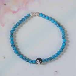 Perlenarmband Türkis