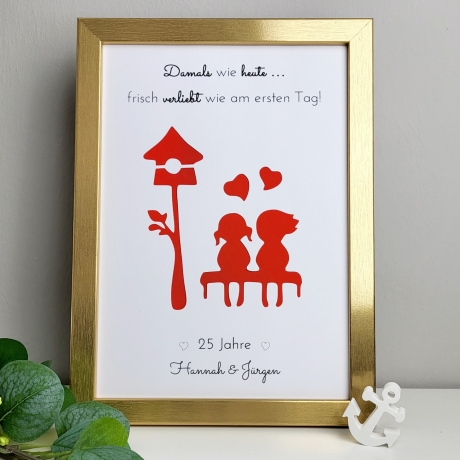 personalisiertes Geldgeschenk zum Jubiläum - Damals wie heute