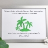 Personalisiertes Geldgeschenk zum Geburtstag - Motiv Karibik