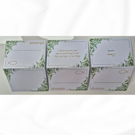 Tischkarte personalisierbar für Kommunion/Konfirmation|Namenskart