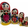 6-er Matroschka klassisch, Handarbeit, 15 cm, neu