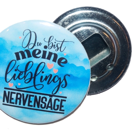 Liebesspruch Flaschenöffner 59 mm Metall Liebe