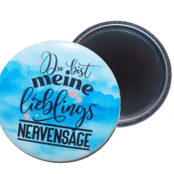 Liebesspruch Taschenspiegel 59 mm Metall Liebe 