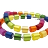 Kette Regenbogen Bunt Polaris Walzen Crystal AB (602)