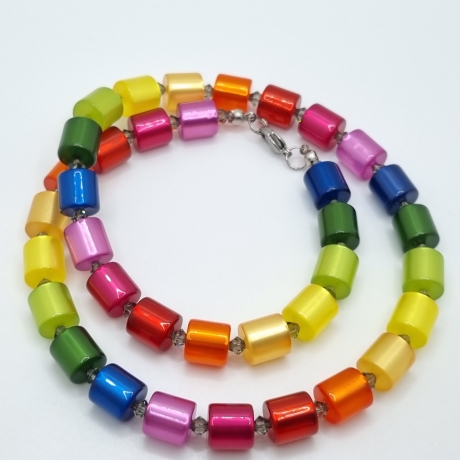 Kette Regenbogen Bunt Polaris Walzen (602)