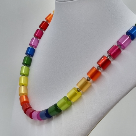 Kette Regenbogen Bunt Polaris Walzen (602)