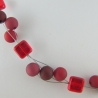 Kette / Collier Perlen Polaris Rot (608)