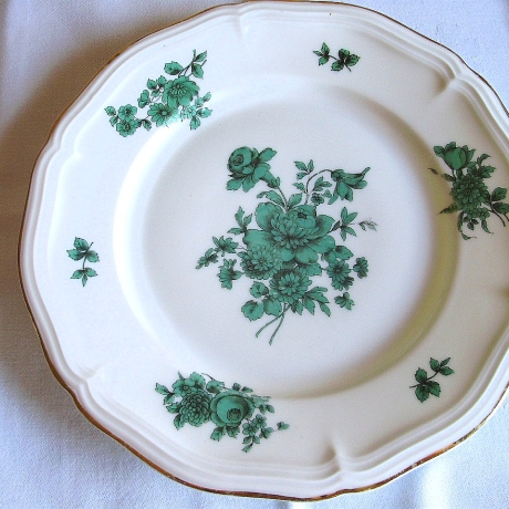 Vintage★Teller★Rosenthal Chippendale★Dekor★Grüne Blume