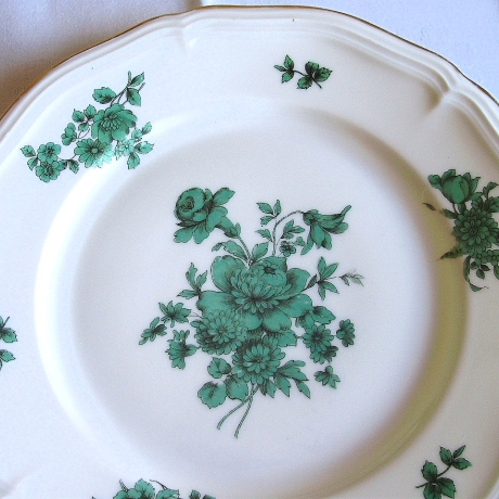 Vintage★Teller★Rosenthal Chippendale★Dekor★Grüne Blume