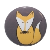 Button 50 mm mit Anstecknadel Motiv Tiere Fuchs Füchse