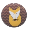 Kühlschrankmagnet Magnet 50mm rund Fuchs Füchse Waldtiere