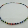 Kette Regenbogen Bunt / Schwarz Onyx (616)