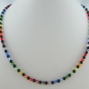 Kette Regenbogen Bunt / Schwarz Onyx (616)