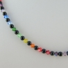 Kette Regenbogen Bunt / Schwarz Onyx (616)