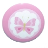 Button 50 mm mit Anstecknadel Motiv Schmetterling