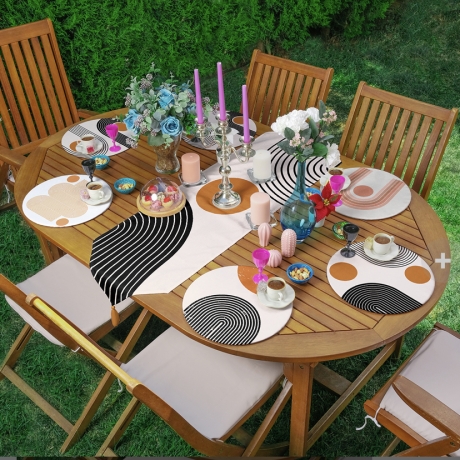 Tischset 6èr+1Runner Set Style