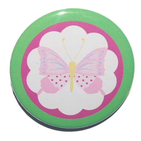 Kühlschrankmagnet Magnet 50mm rund  Schmetterling