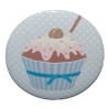 Button 50 mm mit Anstecknadel Motiv Muffin Cupcake