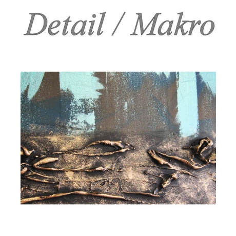 MK1 Art Bild Leinwand Abstrakt Kunst Malerei Acrylbild türkis 3D