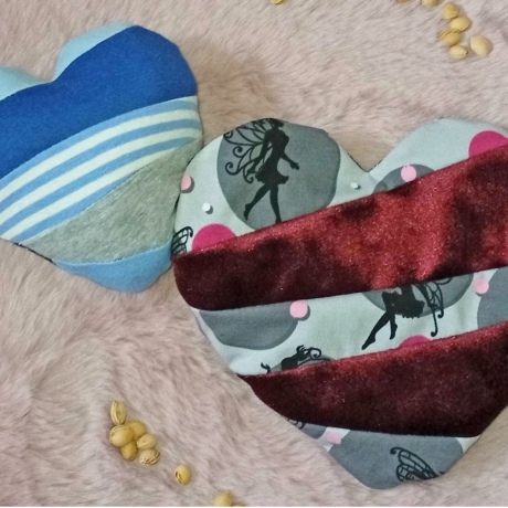 Herz Kissen ITH Stickdatei Patchwork 8 Größen stickdirwas