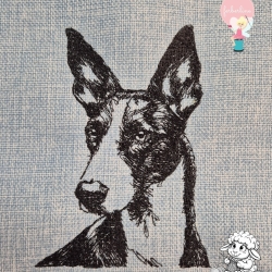 Ferberline Stickdatei Scribble Podenco ab 8x10